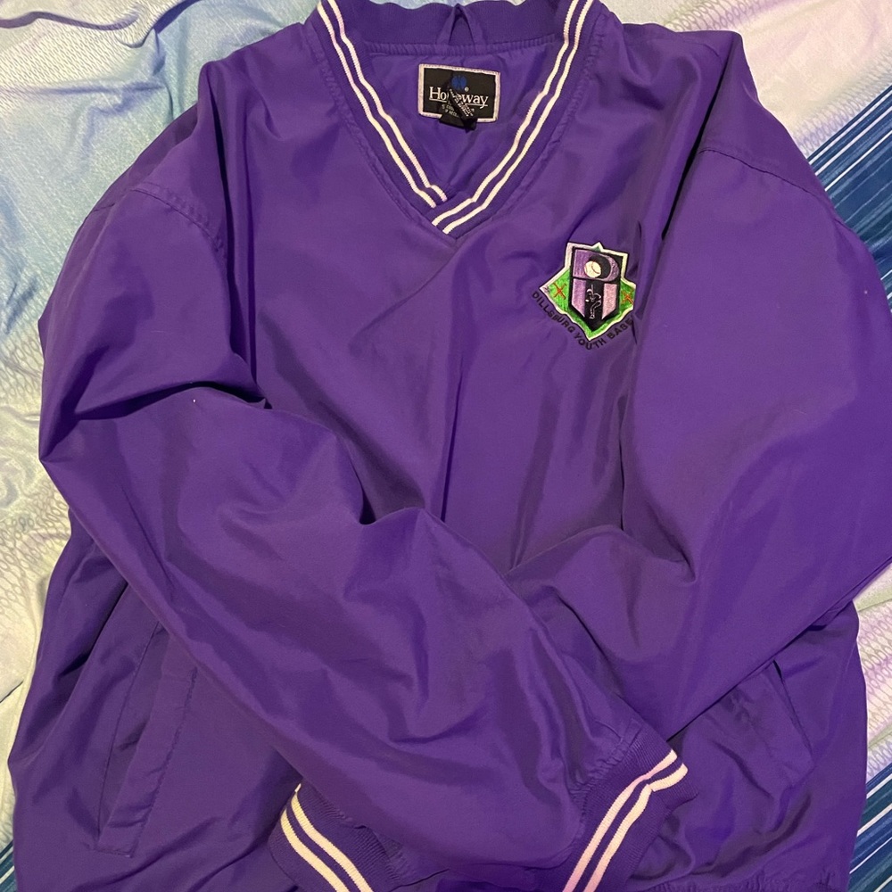 Purple vintage baseball pullover! Size XL!